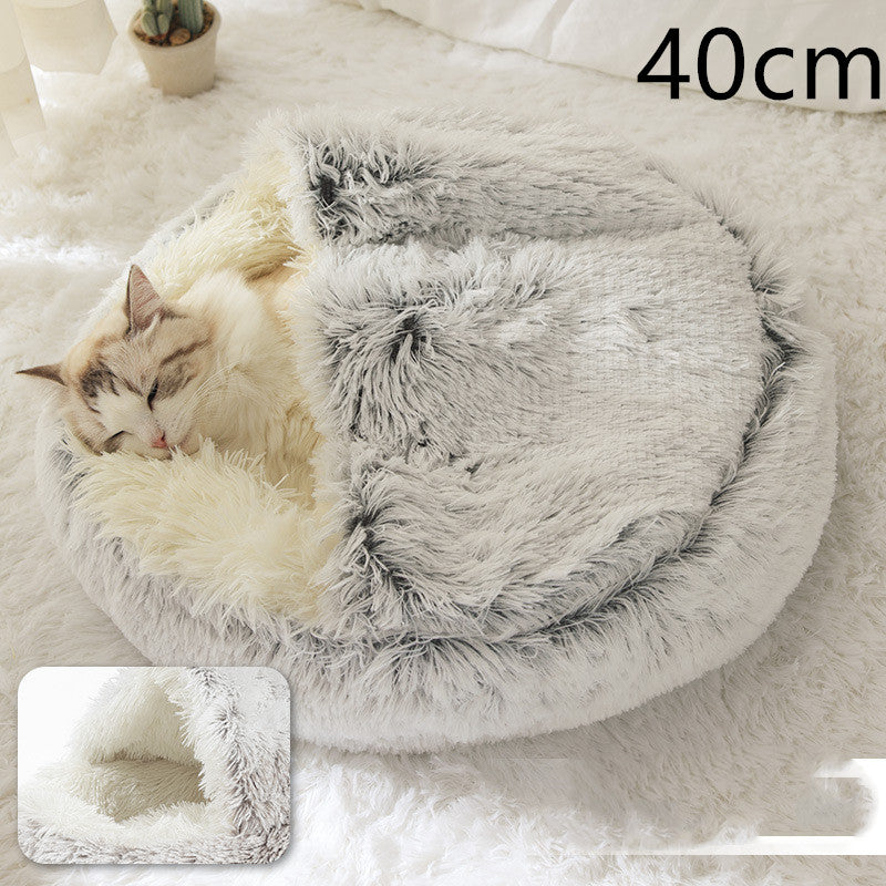 Cama Refugio Suave para-Gatos – Tipo Nido
