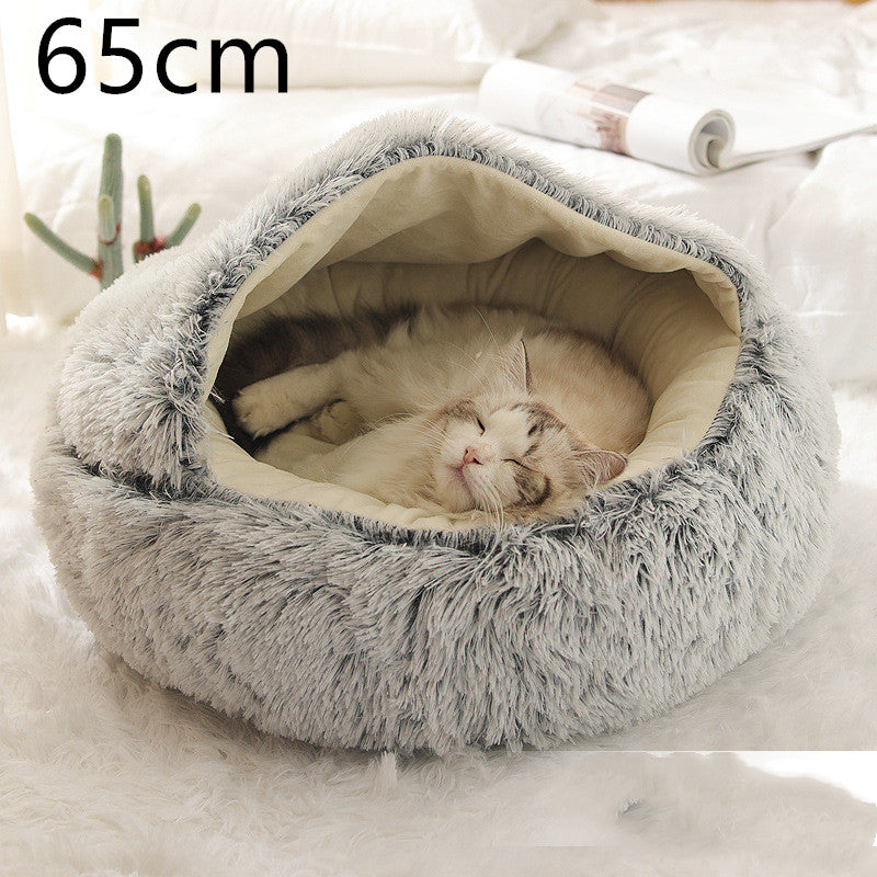 Cama Refugio Suave para-Gatos – Tipo Nido