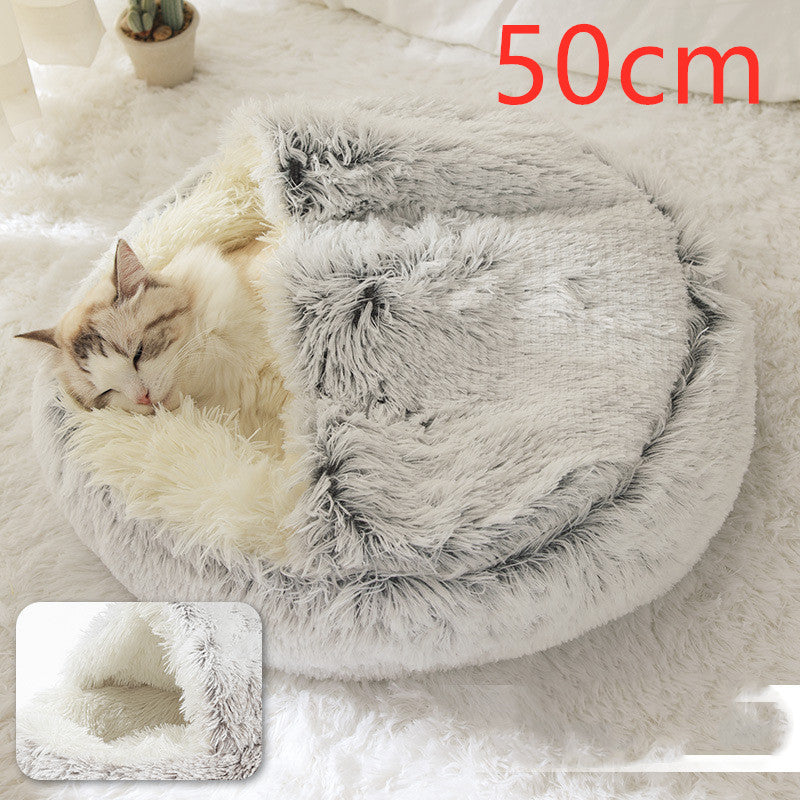 Cama Refugio Suave para-Gatos – Tipo Nido