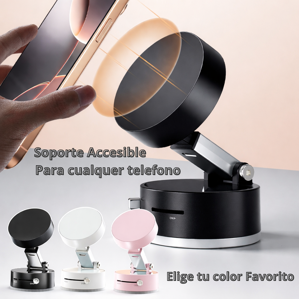 Soporte Magnético Premium con Succión al Vacío – Fijación Total 360°