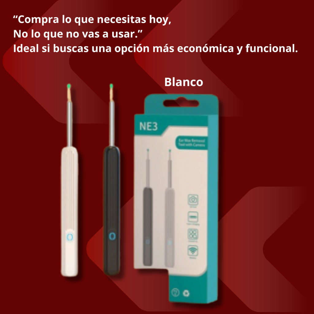 Otoscopio Inteligente HD – Limpieza Visual Segura