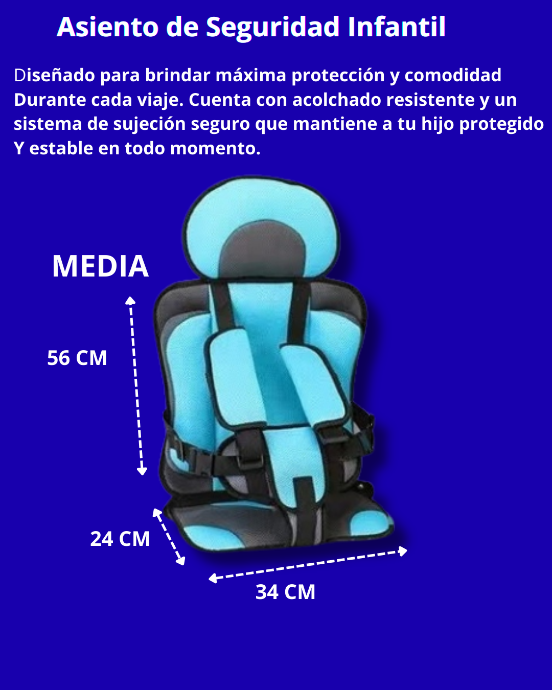 Asiento de Seguridad Infantil SafeRide Pro