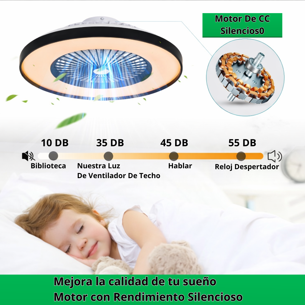 Ventilador de Techo con Luz RGB Inteligente&nbsp;