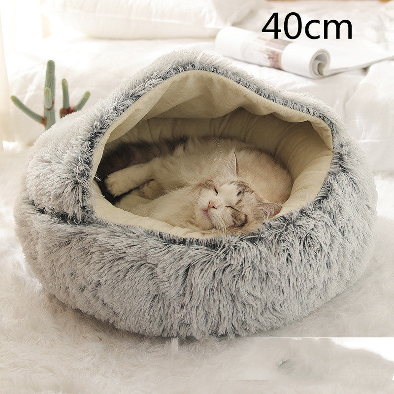 Cama Refugio Suave para-Gatos – Tipo Nido