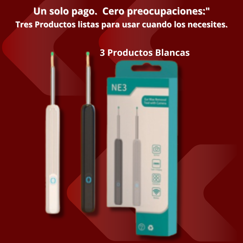 Otoscopio Inteligente HD – Limpieza Visual Segura